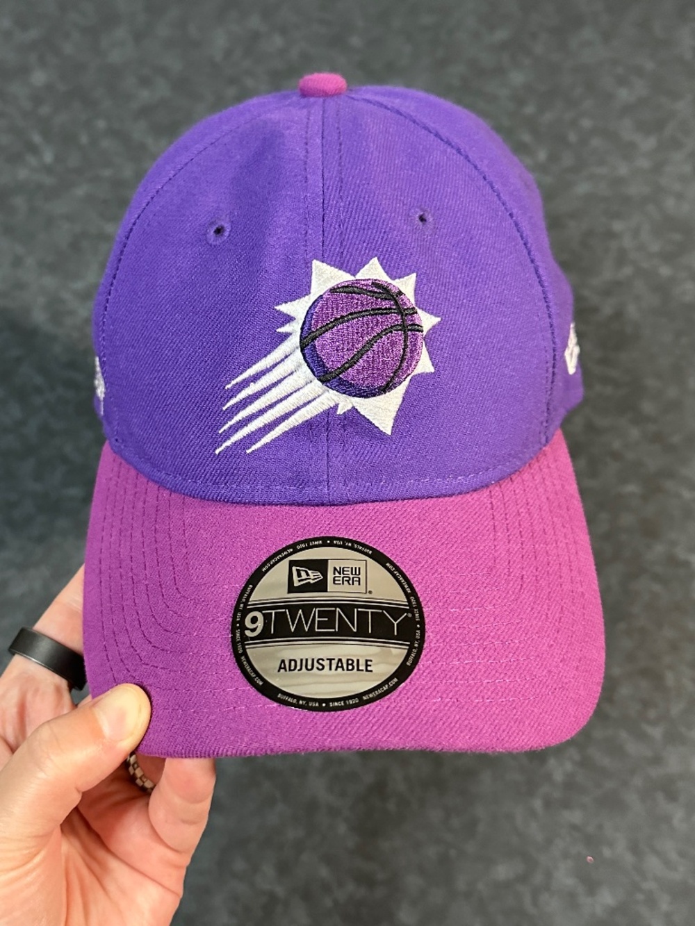 New Era 9Twenty Phoenix Suns Two Tone Purple Adjustable Basketball Hat Cap